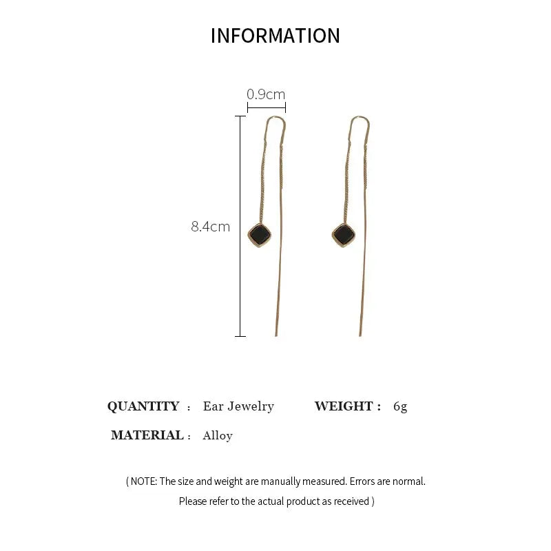 Simple Geometric Square Drop Earring