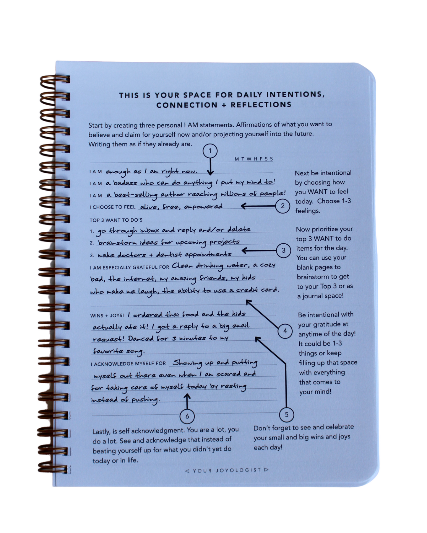 Daily Intentions Reflection Jounal