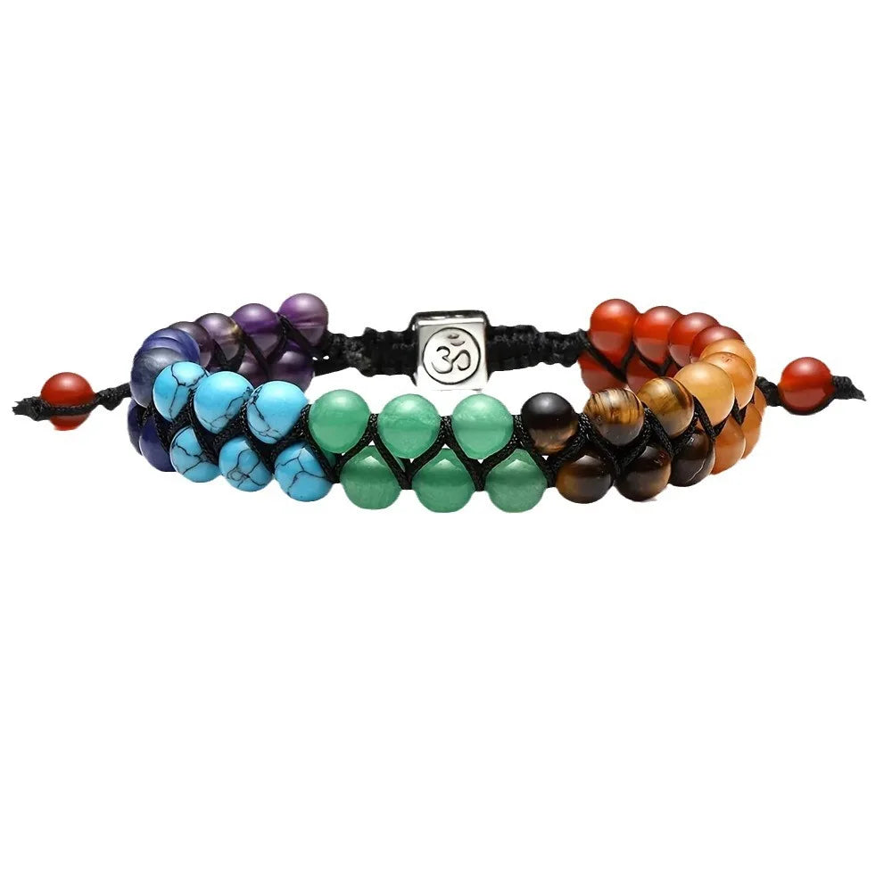 Top Plaza 7 Chakra Treatment Crystal Bracelet Yoga Stone Adjustable