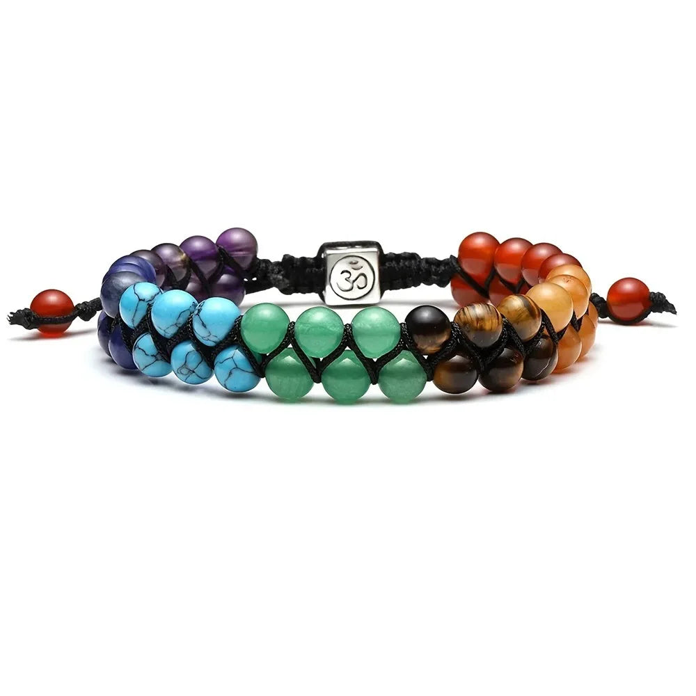 Top Plaza 7 Chakra Treatment Crystal Bracelet Yoga Stone Adjustable